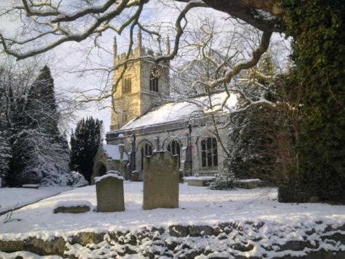 All Saints' Church in Winter